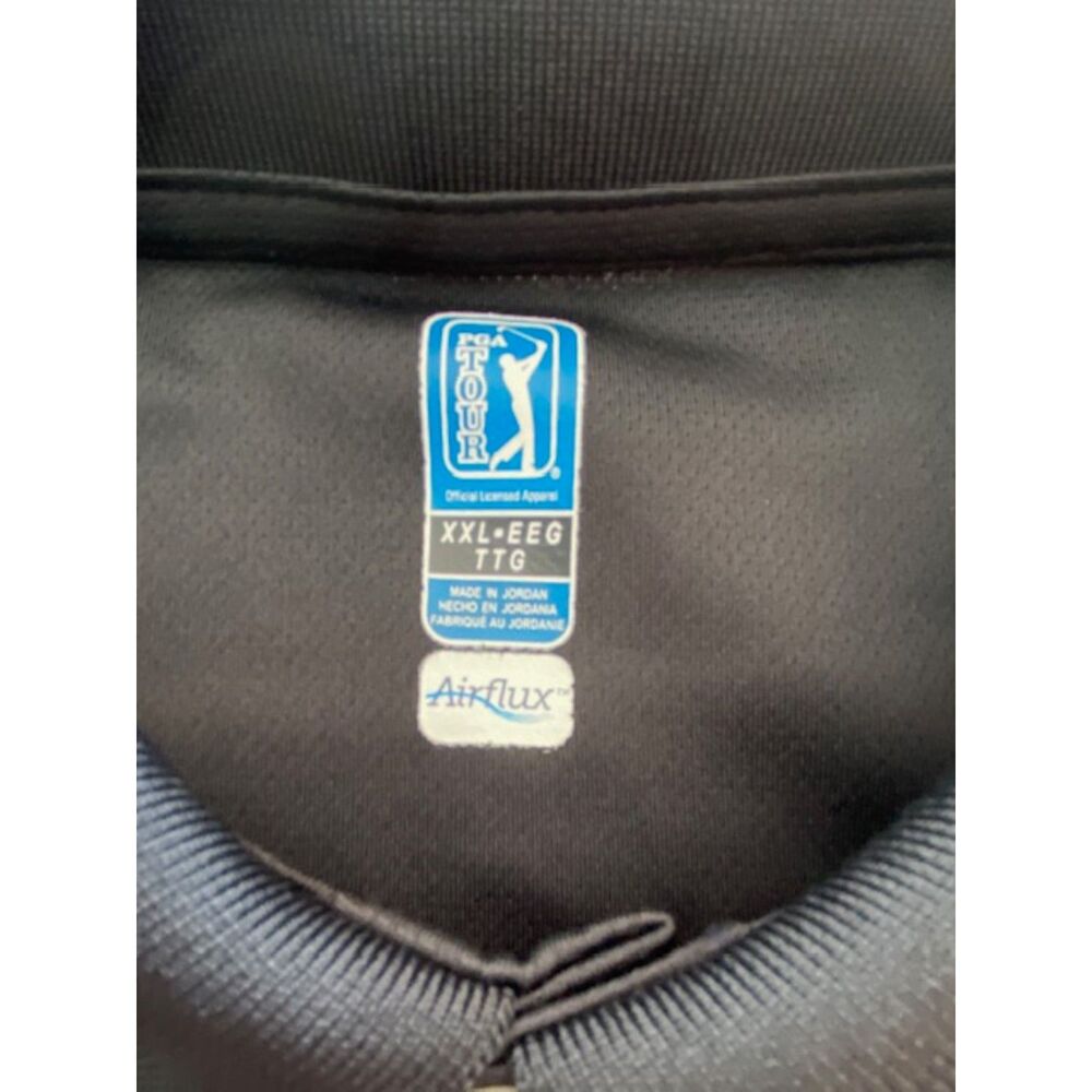 Golf PGA Tour Men's XXL Shirt Sleeve Black Shirt Airflux